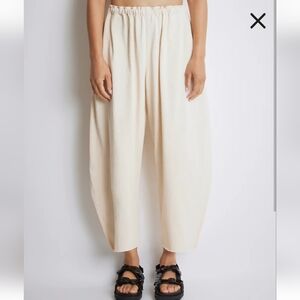 Roucha Point Heavy Jersey Pants Size B Ecru 8-10 Medium Barrel BoHo Designer